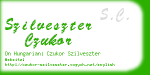 szilveszter czukor business card